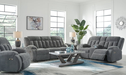 Greely Bend Recliner Set; Steel