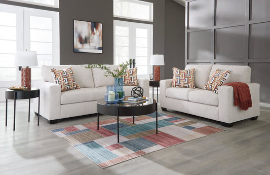 Aviemore Sofa and Loveseat; Stone
