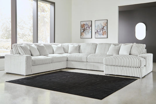 Stupendous 5-Piece Sectional with Chaise
