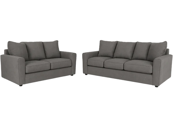 Stairatt Sofa Set; Charcoal