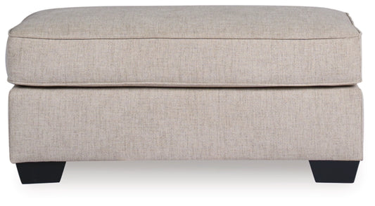 Heartcort Ottoman; Linen