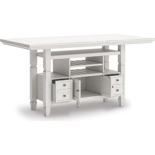 Robbinsdalle Dining Counter Table; Antique White