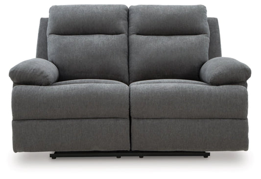 Tarrant Reclining Loveseat; Charcoal