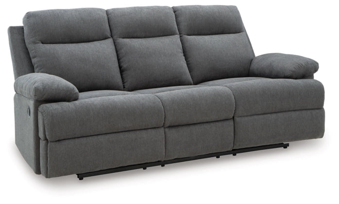 Tarrant REC Sofa w/Drop Down Table;Charcoal
