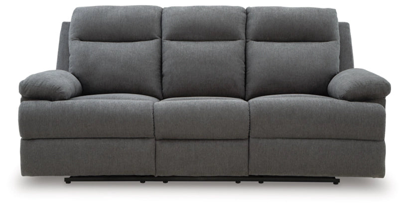Tarrant REC Sofa w/Drop Down Table;Charcoal