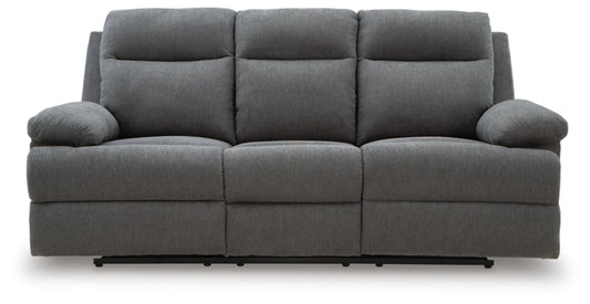Tarrant REC Sofa w/Drop Down Table; Charcoal