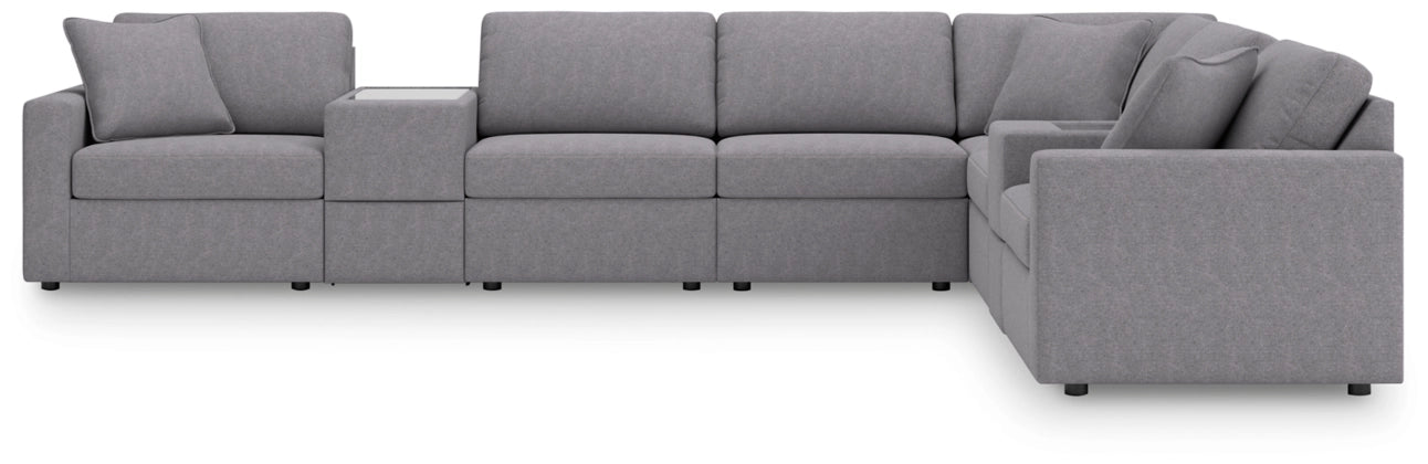 Modmax 8-Piece Sectional with Storage Consoles (Granite)