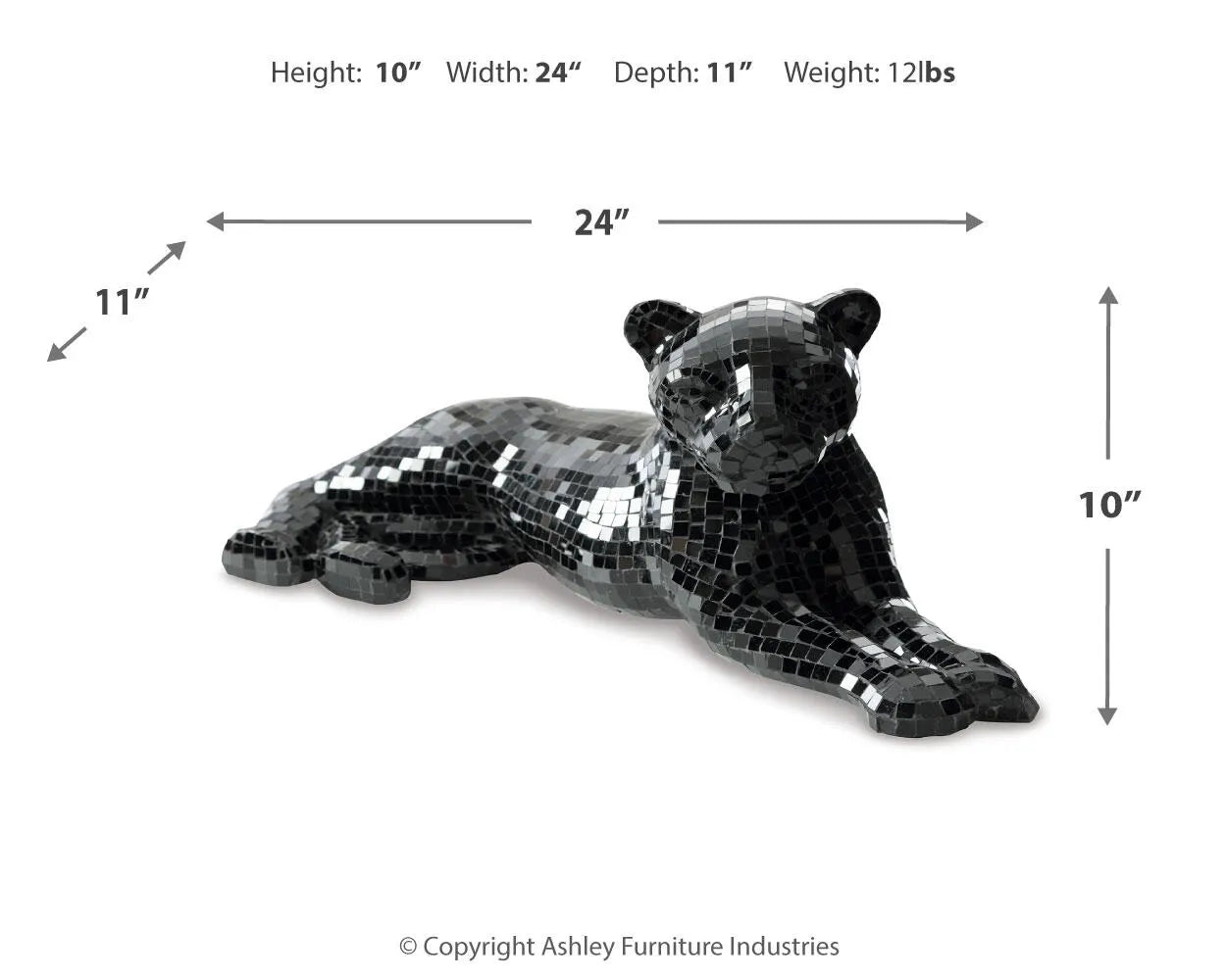 Drice Panther Sculpture