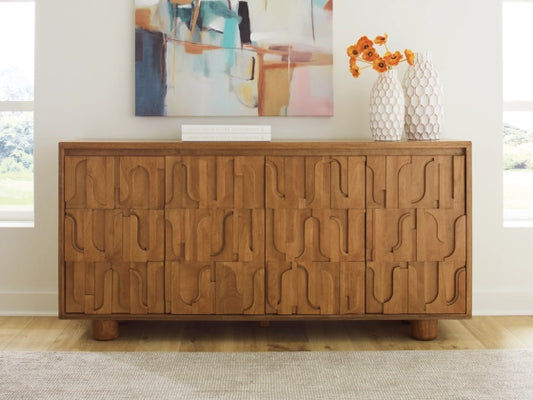 Gadburg Accent Cabinet; Medium Brown