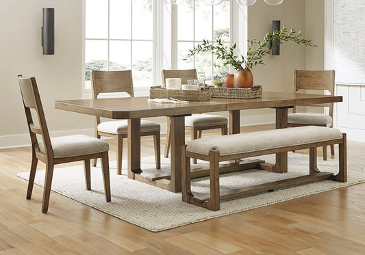 Cabalynn Dining Table, Bench and 4 Chairs