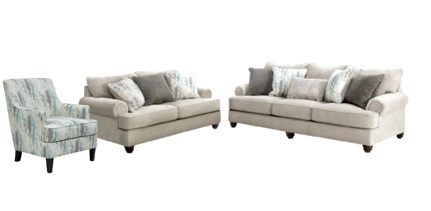 Akinlane Sofa, Loveseat and Accent Chair