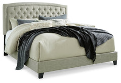 Jerary King Upholstered Bed with Roll Slats