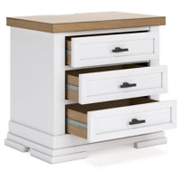 Ashbryn Three Drawer Night Stand
