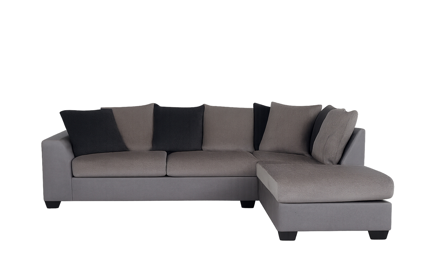 Aurelia Sofa Chaise; Alloy