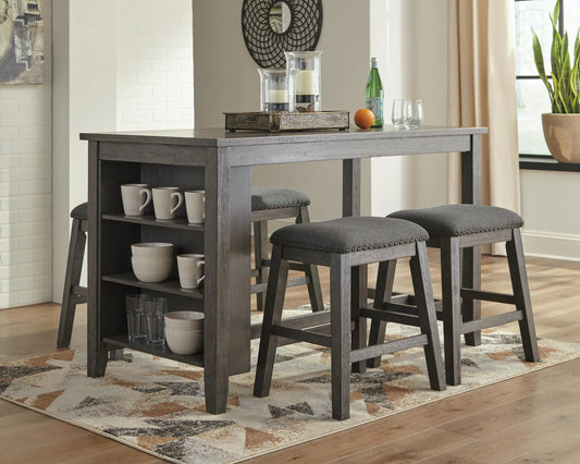 Caitbrook Counter Height Dining Table and 4 Barstools