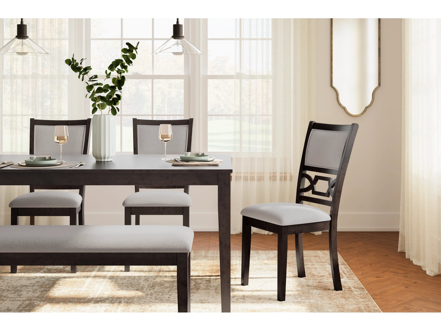 Langwest Dining Room Table Set (6 Seaters)