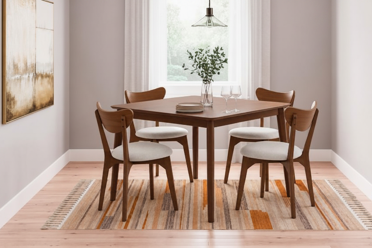 Fraddoni Dining Table and 4 Chairs (Set of 5)
