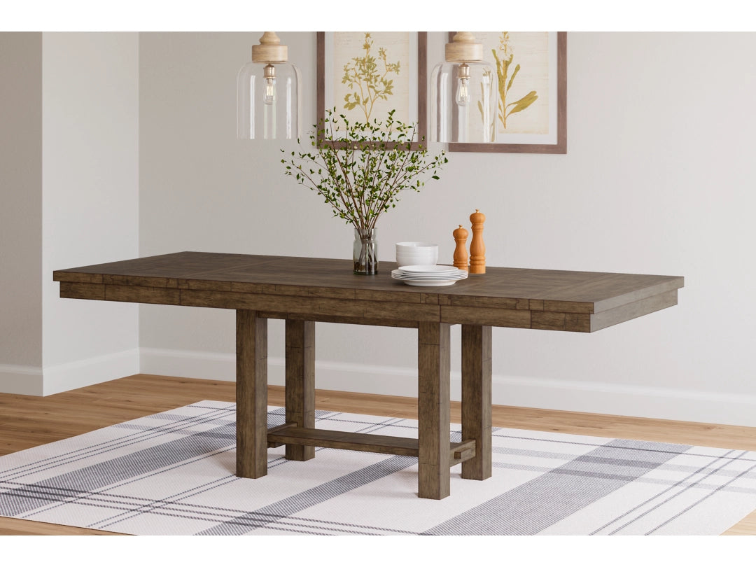 Morriville Dining Table with Bench and Chairs (Set of 6)