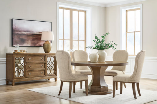Jorlaina Dining Table and 4 Chairs