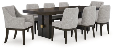 Burkhaus Dining Table 2 Arm Chairs and 6 Side Chairs