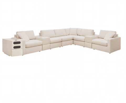 Modmax 9-Piece Sectional with Audio System (Oyster)