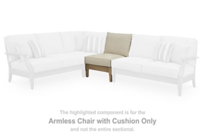 Clare View Armless Chair with Cushion