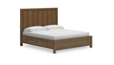 Jerary King Upholstered Bed with Roll Slats