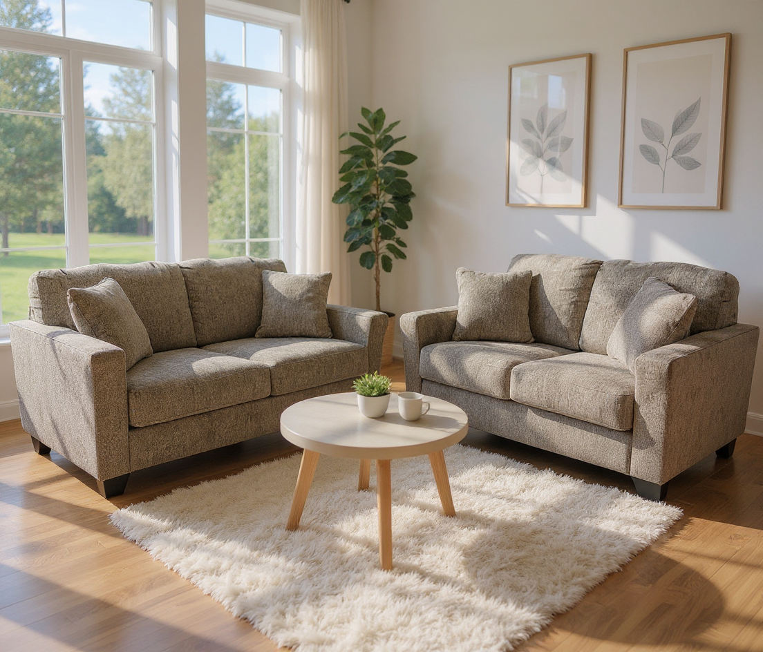 Bavello Sofa and Loveseat (Hathaway)