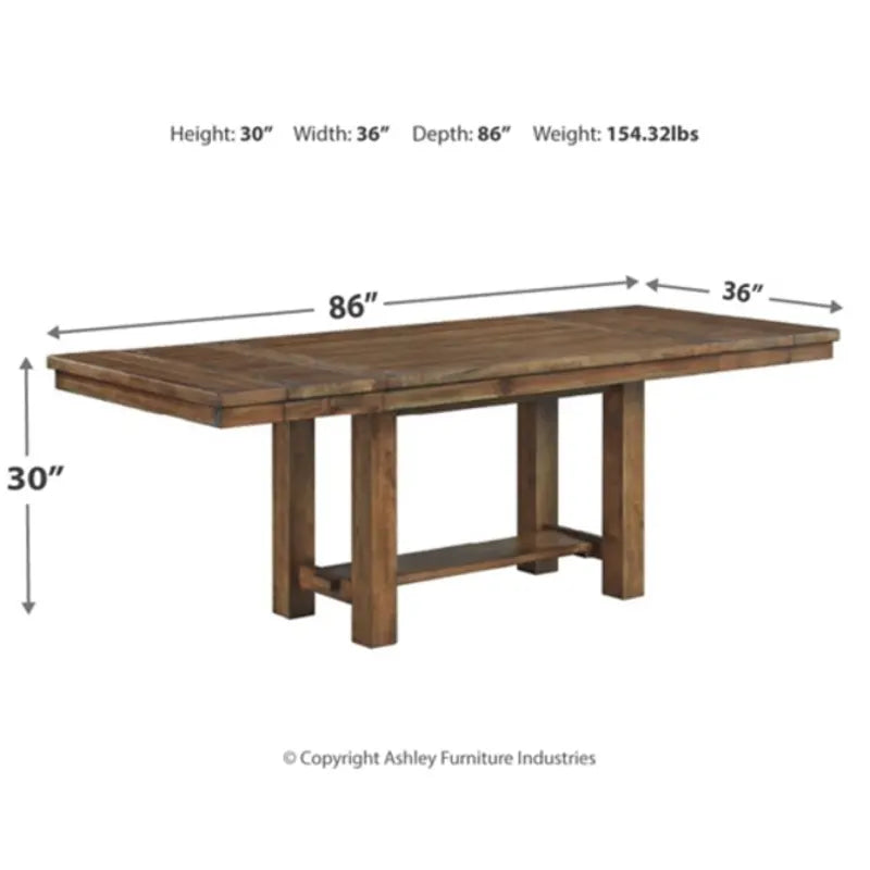 Morriville Dining Table with Bench and Chairs (Set of 6)