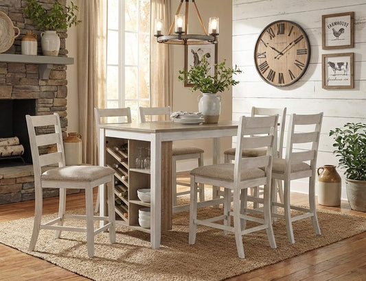 Skempton Counter Height Dining Table and 6 Barstools