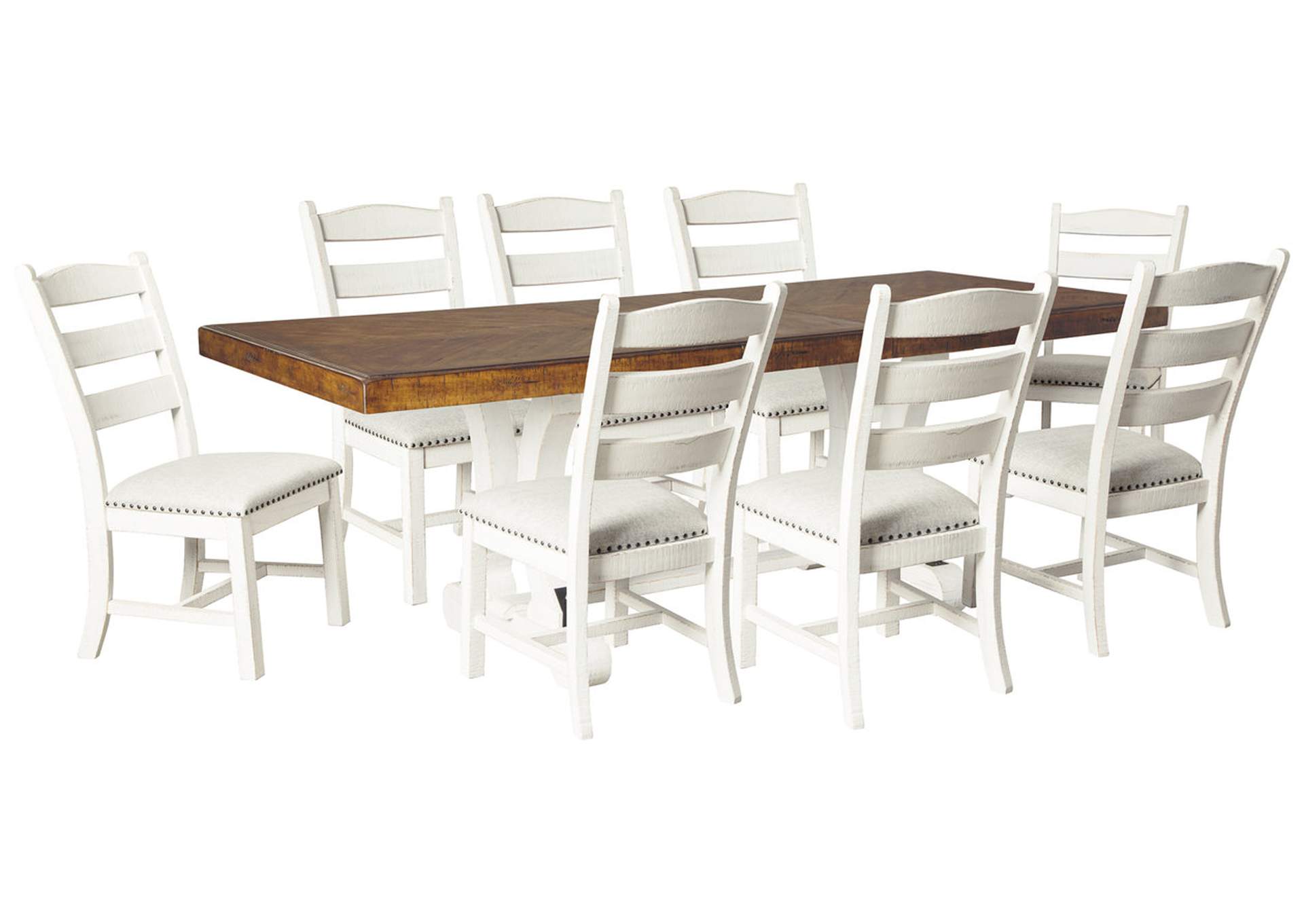 Valebeck Dining Table and 8 Chairs