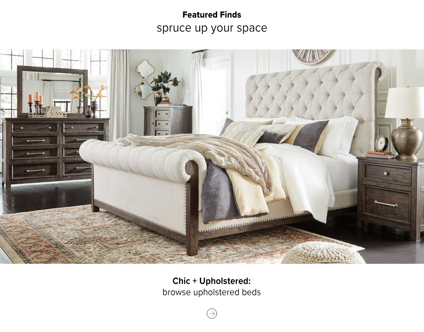 Featured Finds - Upholstered Beds