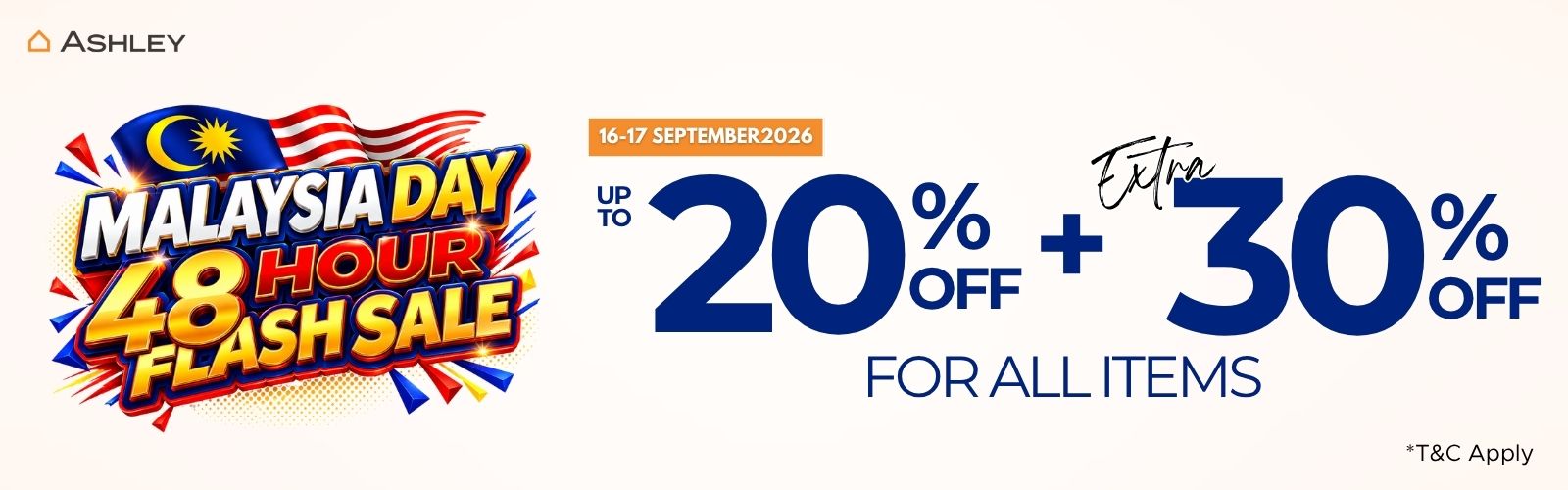 Malaysia Day 48 Hour Flash Sale ( 16-17 September Only! )