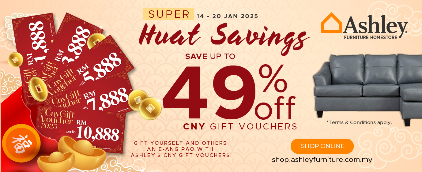 Save up to 49% on our exclusive CNY Gift Vouchers! Gift yourself or your loved ones an e-Ang Pao this festive season. ✨