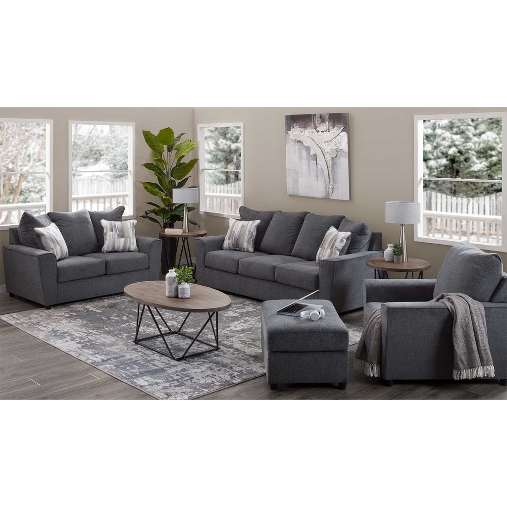 Stairatt Sofa Set 3+2+1 (Charcoal)