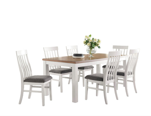 Westconi White/Brown Dining set (6 seater)