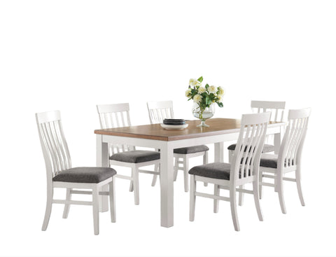 Westconi White/Brown Dining set (6 seater)