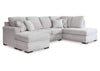 Gabyleigh 2-Piece Sectional with Chaise;Nickel