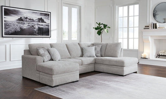 Gabyleigh 2-Piece Sectional with Chaise; Nickel
