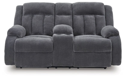 Greely Bend DBL REC PWR Loveseat;Steel
