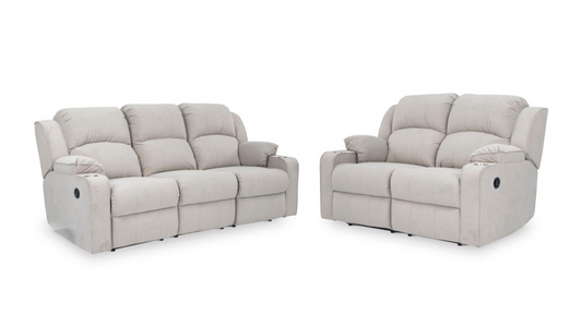 Recover Reclining Loveseat and Recliner Sofa