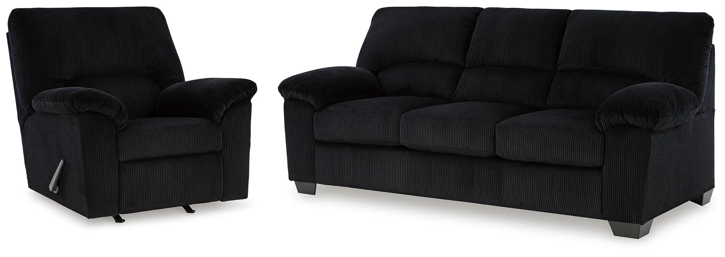 SimpleJoy Sofa and Recliner