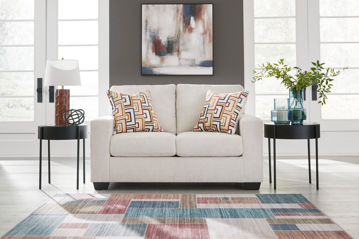 Aviemore Sofa and Loveseat; Stone