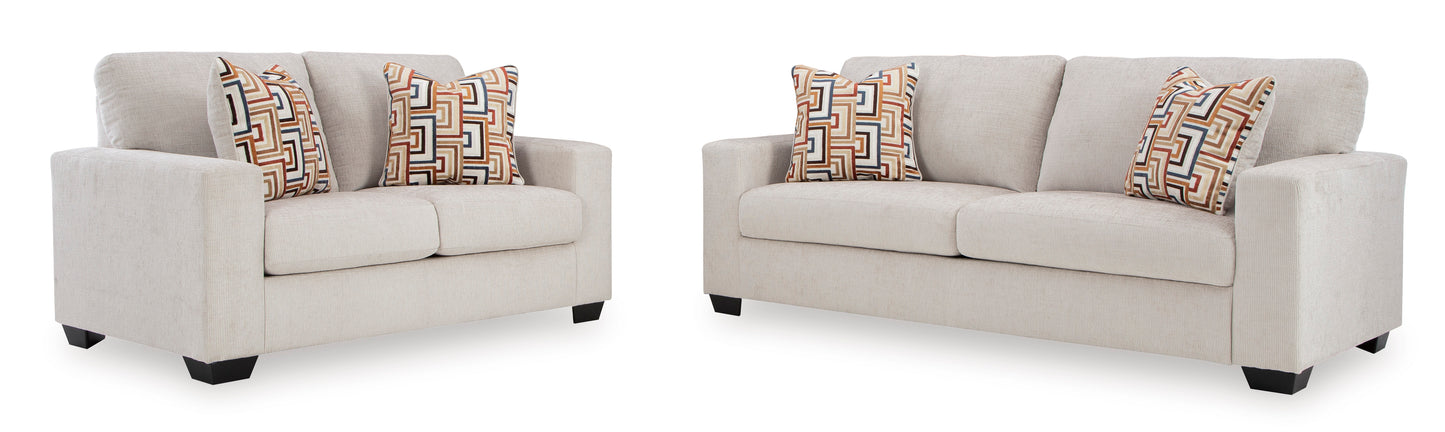 Aviemore Sofa and Loveseat; Stone