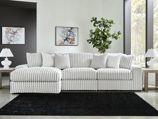 Stupendous 3-Piece Sectional with Chaise