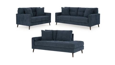 Bixler Sofa, Loveseat and Raf Corner Chaise