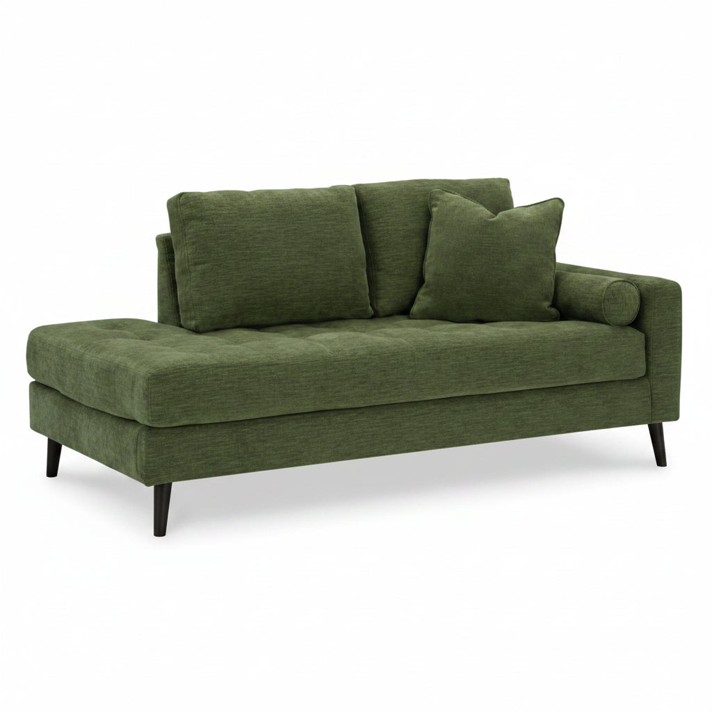Bixler Sofa,Loveseat and RAF Corner Chaise; Olive