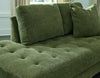 Bixler Sofa,Loveseat and RAF Corner Chaise; Olive
