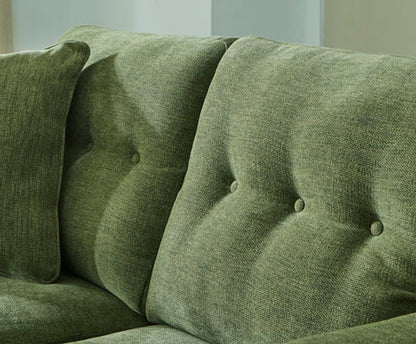 Bixler Sofa,Loveseat and RAF Corner Chaise; Olive