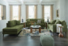 Bixler Sofa,Loveseat and RAF Corner Chaise; Olive